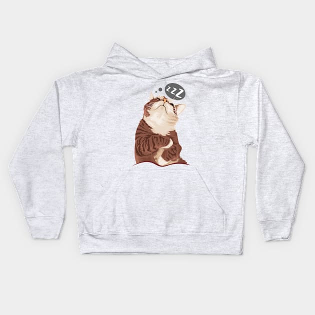 Sleeping cute Kids Hoodie by MSC.Design